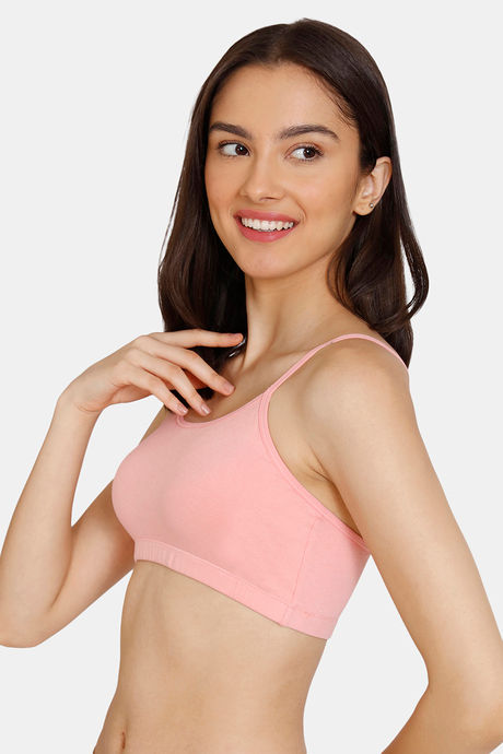 Zivame Girls Double Layered Non Wired Full Coverage Slip-on Beginner Bra (Pack of 2) - Multicolor — image 2